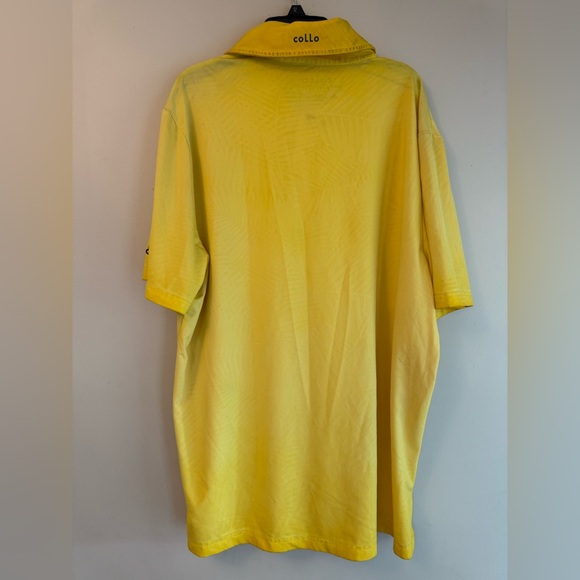 Bright Yellow Polo Shirt with Classic Collar - Picture 3 of 5